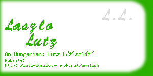 laszlo lutz business card